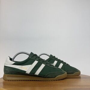 Mens Gola Tornado Evergreen Off White Canvas Low Casual Sneakers Size 9 M GUC
